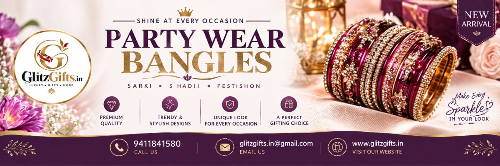 GlitzGifts Daily Wear Bangles